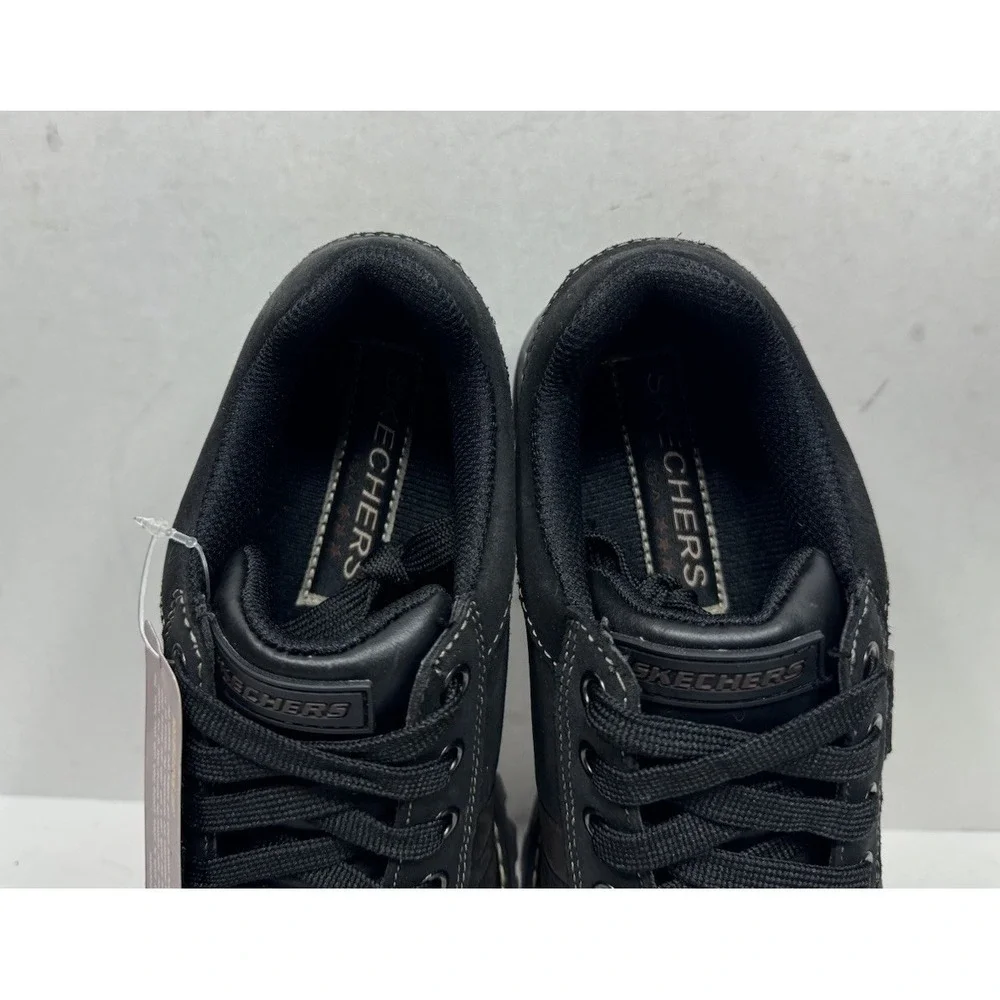 Skechers Jammers Chunky Oxford Women's Size 8 45953 Black Shoes